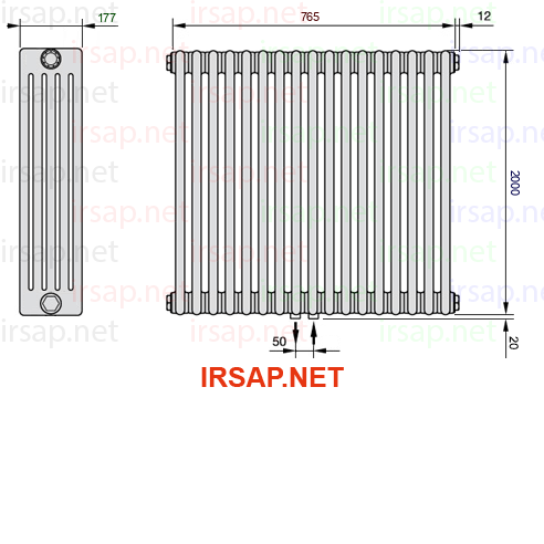Радиатор IRSAP Tesi 52000/17 T50 CL 01